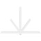 Ekena Millwork Kennewick Architectural Grade PVC Gable Bracket, 84"W x 56"H x 2"D x 4"F, 16/12 Pitch GBP084X56X0204KEN00 - alternate 4